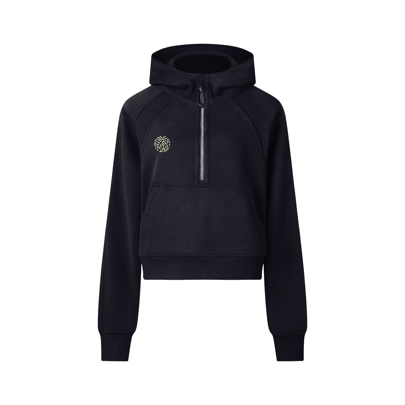 Ivyail Cropped Half-Zip Hoodie