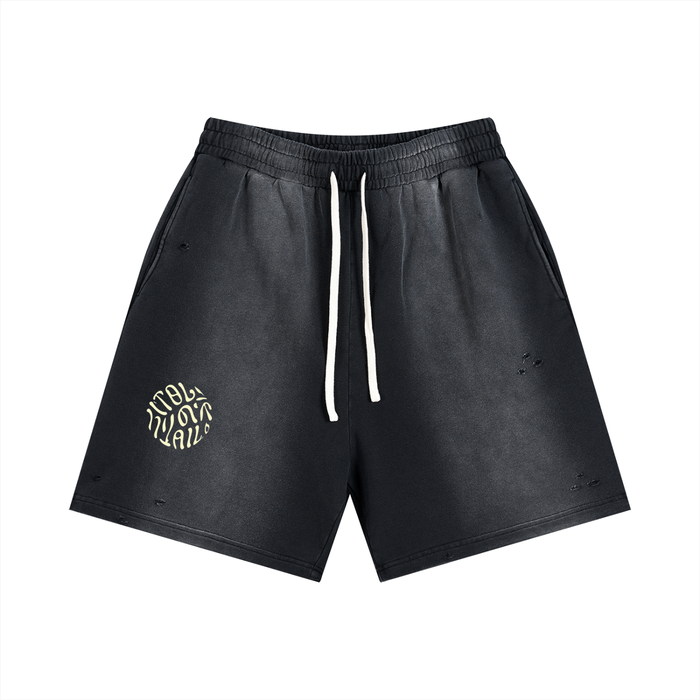 Ivyail Fade Distressed Shorts