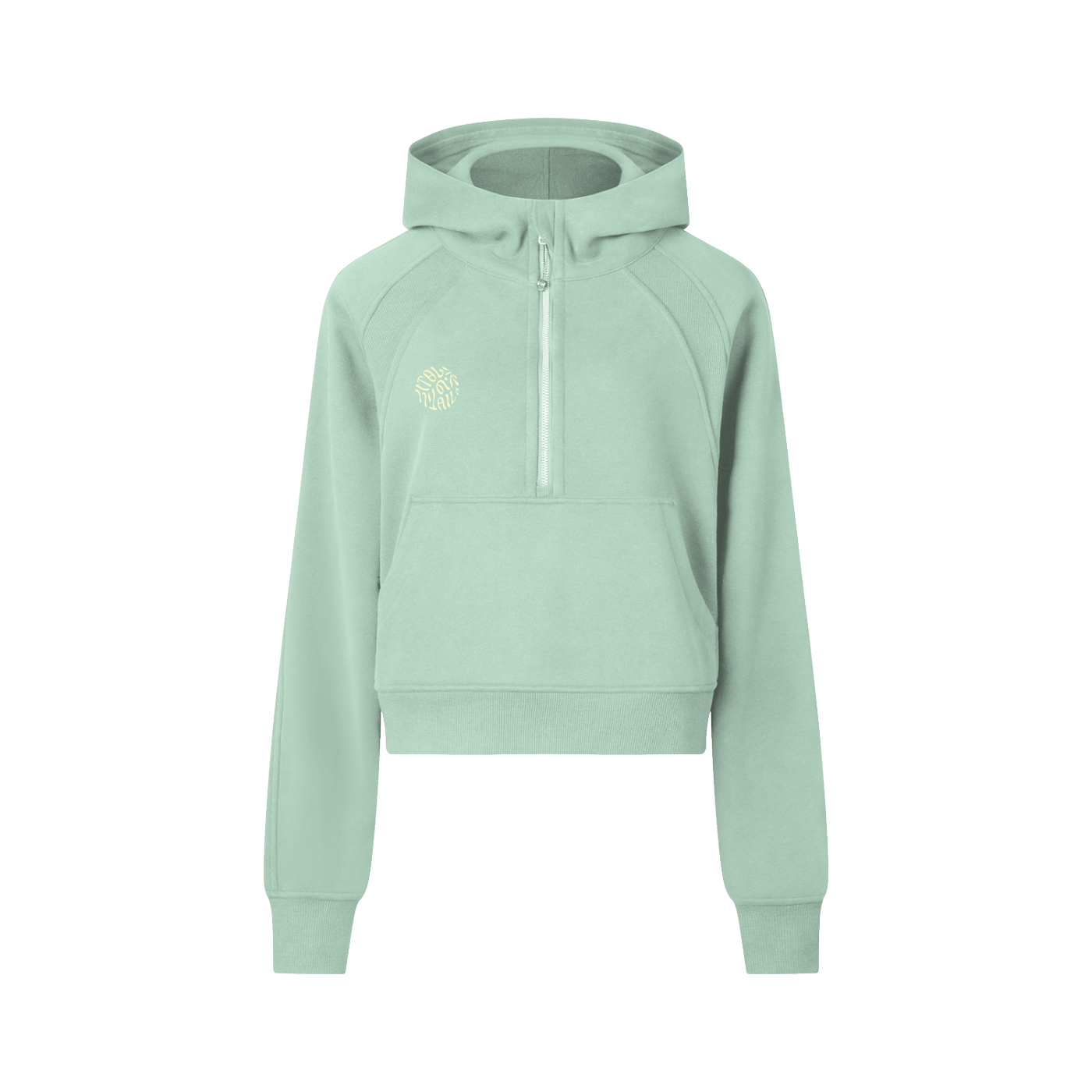 Ivyail Cropped Half-Zip Hoodie