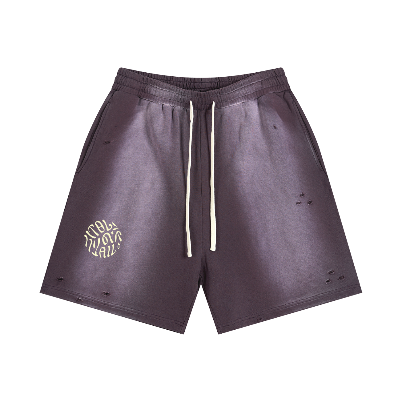Ivyail Fade Distressed Shorts