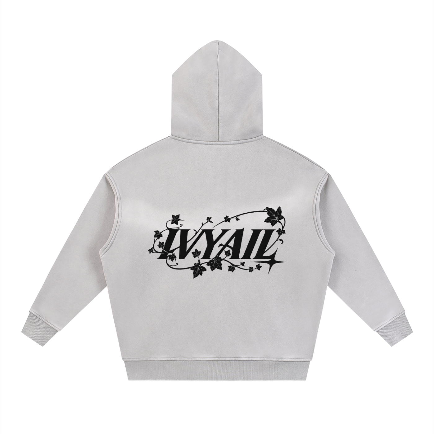Ivyail Two-way Zipper Boxy Fleece Hoodie