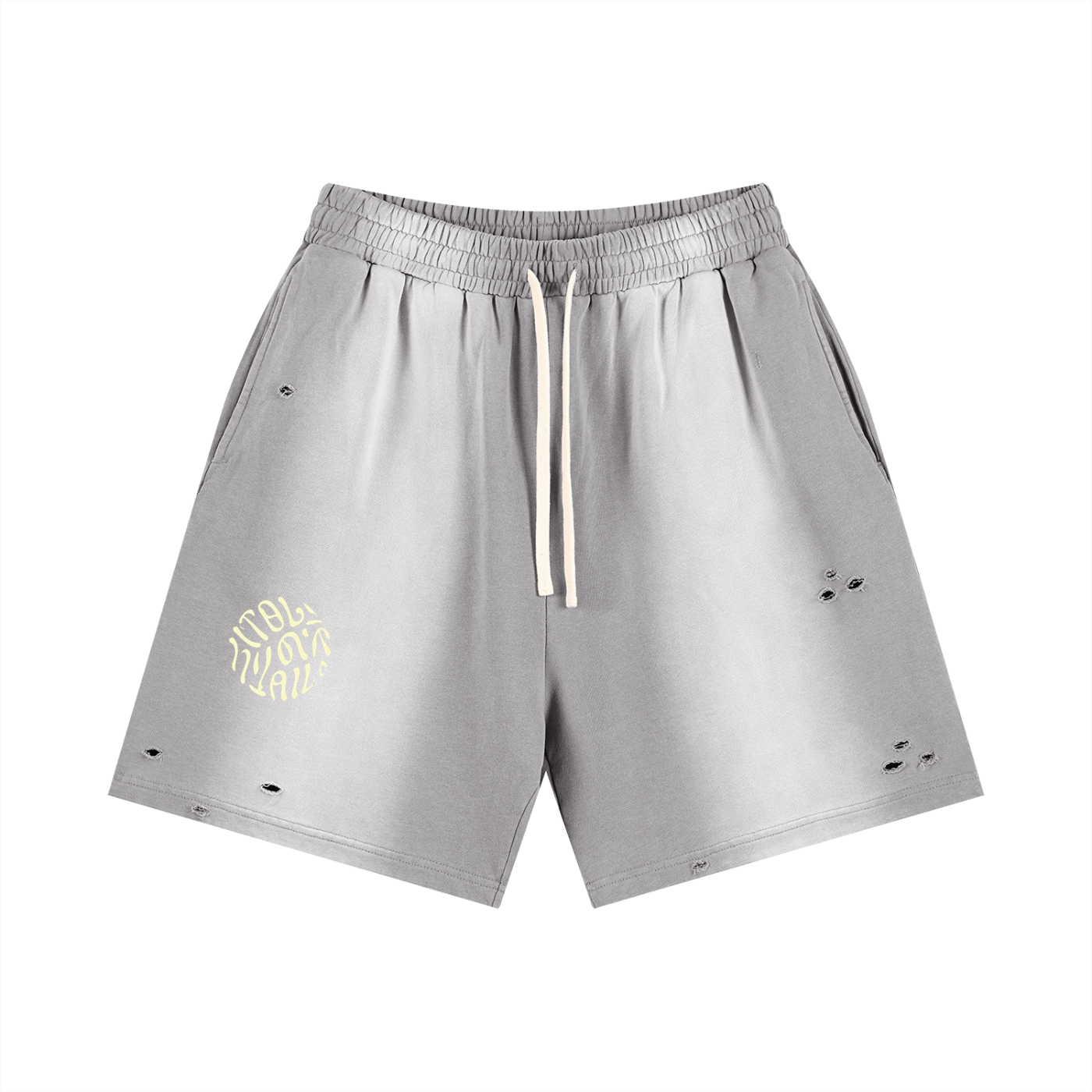 Ivyail Fade Distressed Shorts