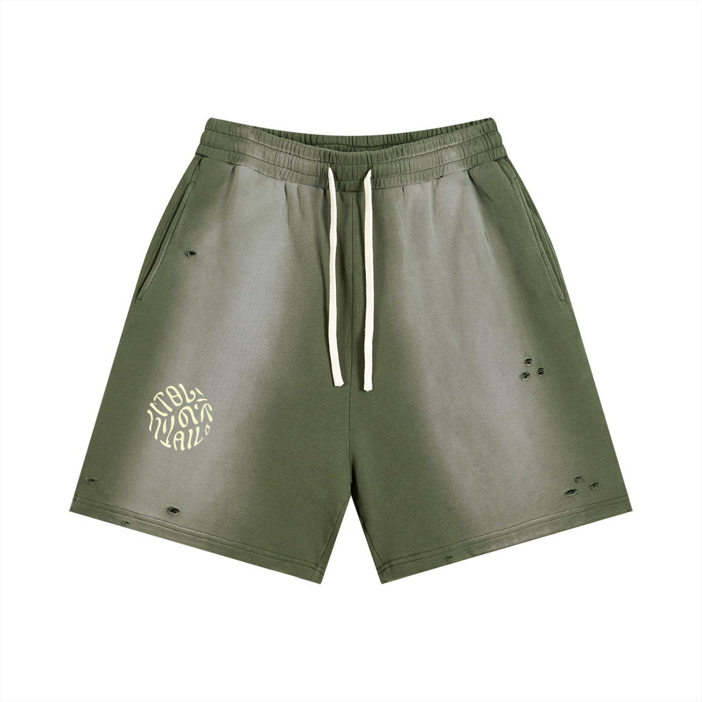 Ivyail Fade Distressed Shorts