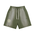 Ivyail Fade Distressed Shorts